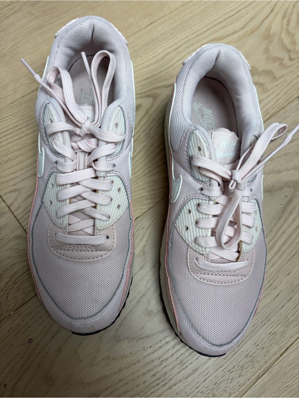Nike Women’s Pale Pink Low-Top Lace-Up Sneakers